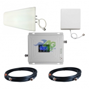Комплект усиления сигнала GSM/3G/4G LTE 900/1800 МГц с усилителем Lintratek KW20C-GDW (мобильная связь + 3G и 4G интернет)
