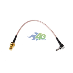 Антенный переходник (pigtail) CRC9 - SMA-female (кабель RG316)