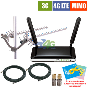 Комплект бездротового 3G/4G інтернету InterGSM Home Internet D2